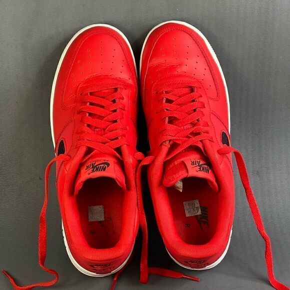 Nike Air Force 1 \'07 LV8 \'Cut Out Swoosh - University Red\' sneaker size 10.5